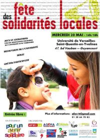 Fête des solidarités locales. Le mercredi 20 mai 2015 à Guyancourt. Yvelines. 